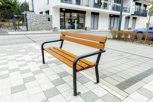 Ławka ogrodowa Cymes 150 w kolorze kasztan