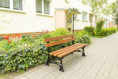 Ławka żeliwna ogrodowa model Kokos 120 kolor kasztanowy